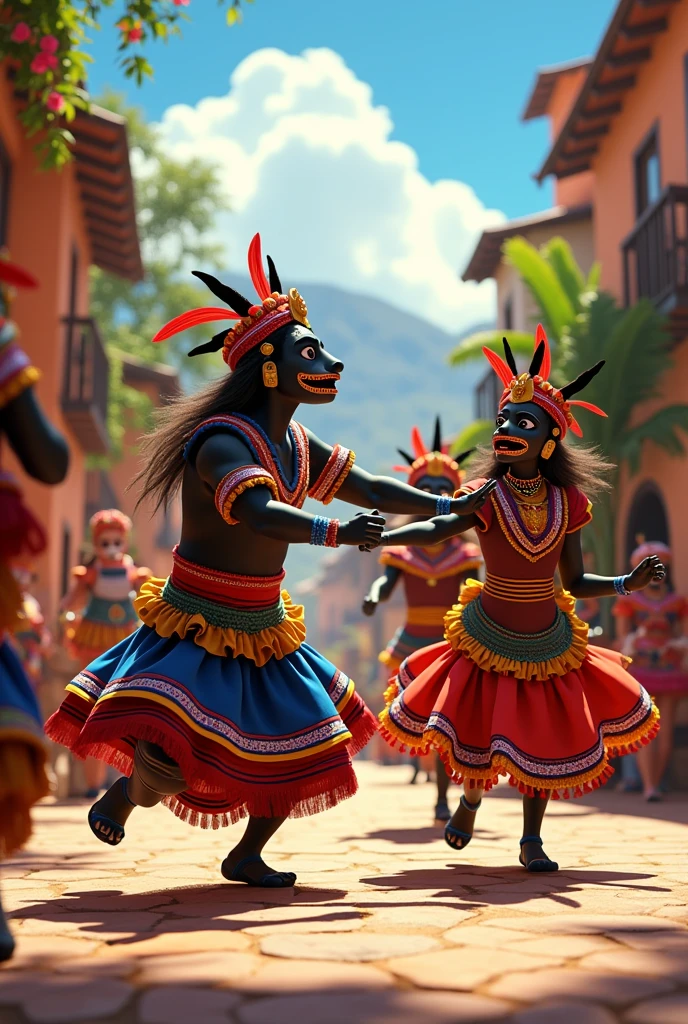 Animated Otuzco-Peru Blackface Dance