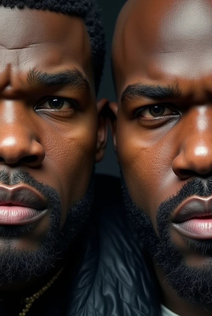 50cent e ice cube, textured skin