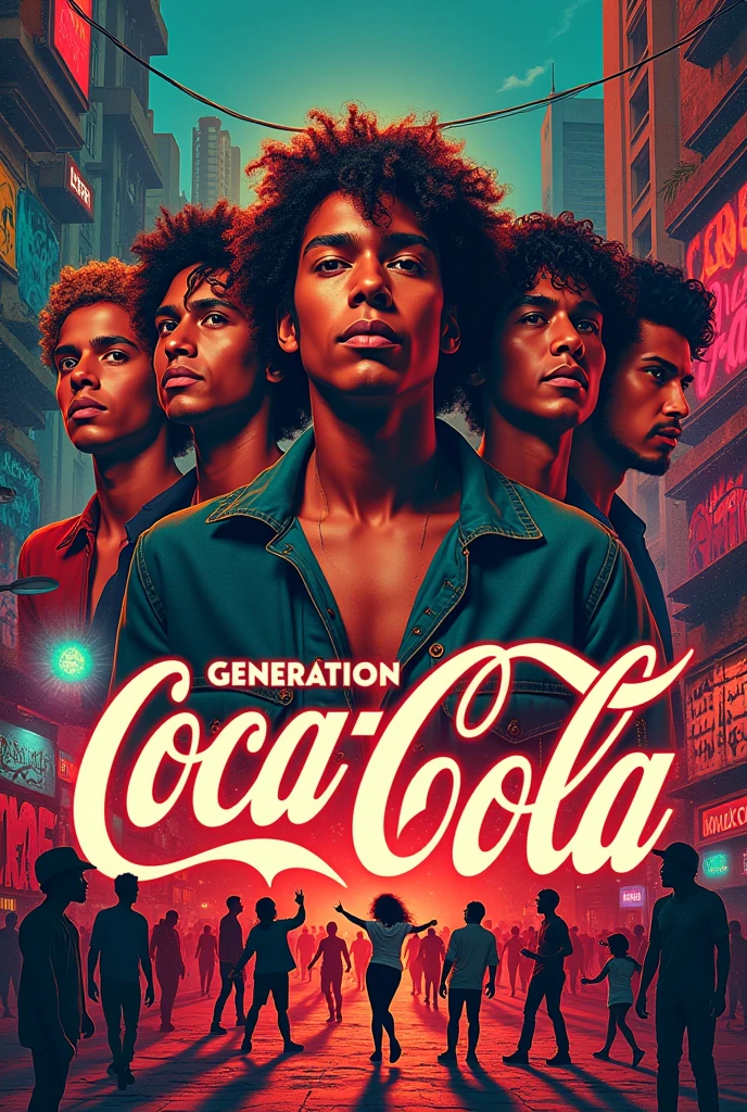 A flyer to announce a music festival, about the music Generation Coca-Cola by Legião Urbana