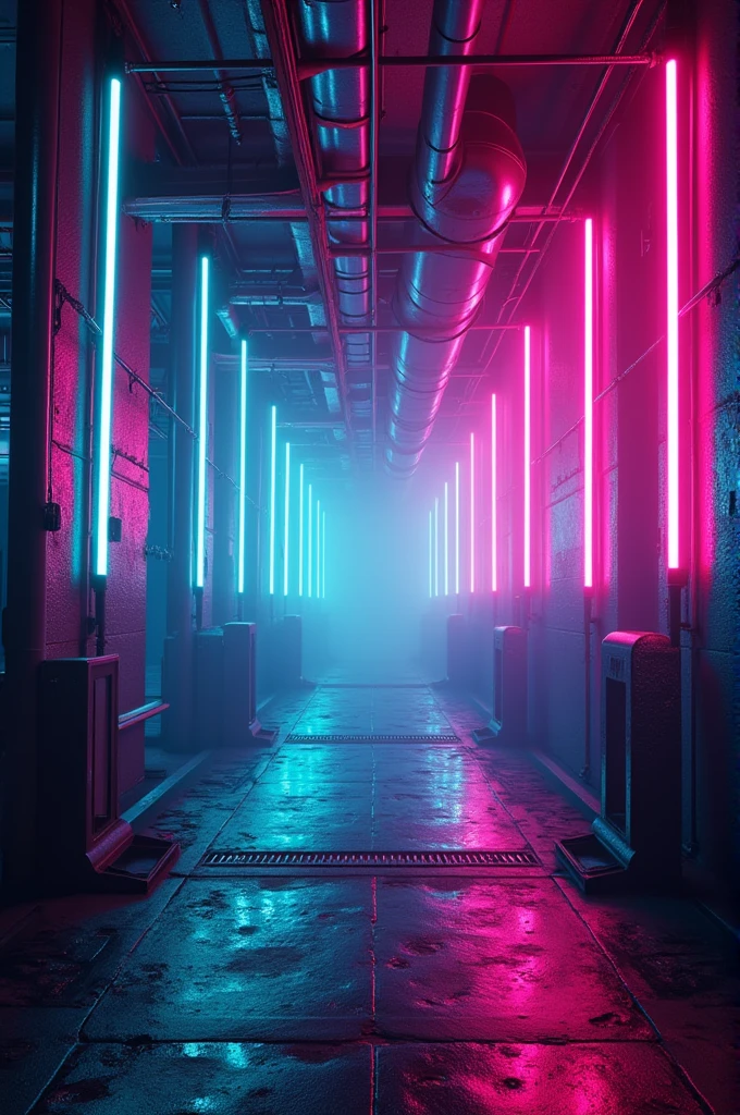 Create a background for a 90s rave style flyer with neon colors