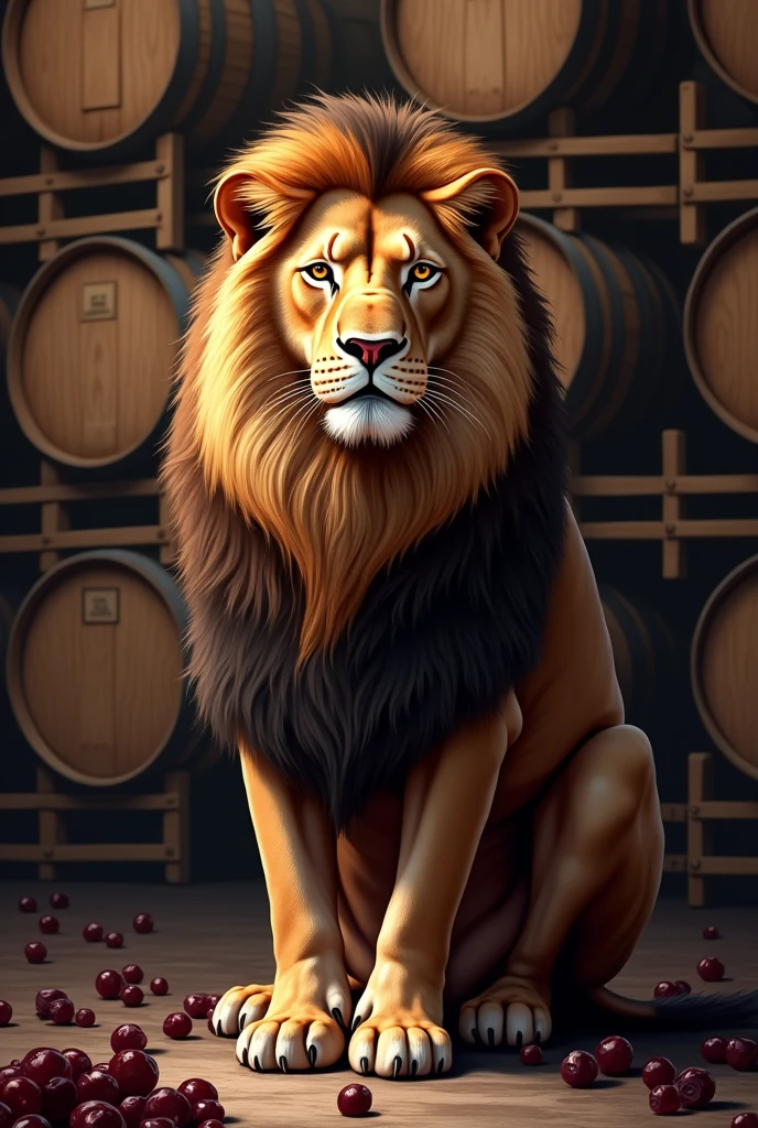 Create a logo art for the text Leo's Wine Cellar