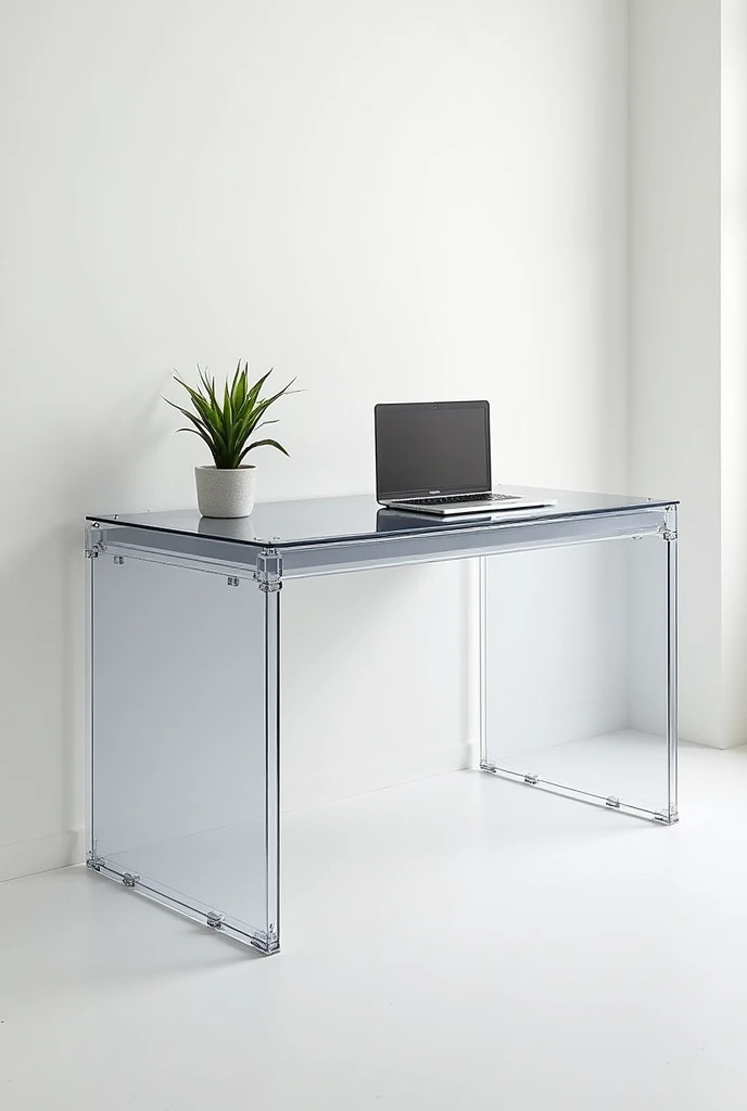 Transeparant comuter table plastic box cover foldable after use