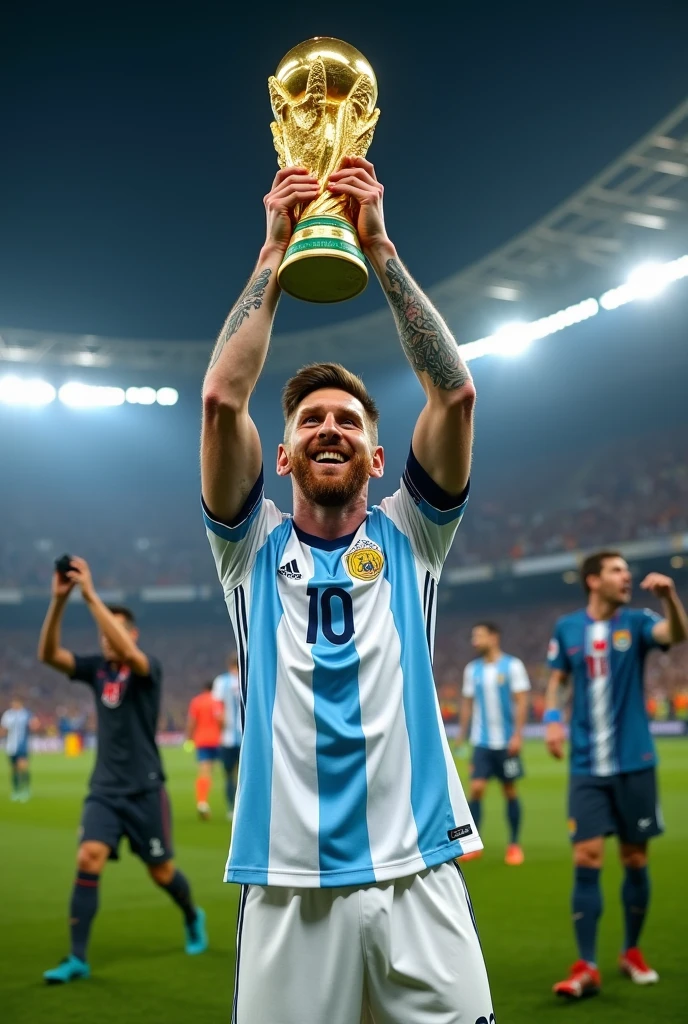 Messi with the world cup