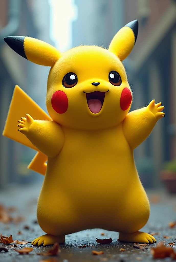Pikachu、bodybuilder、monster、scared