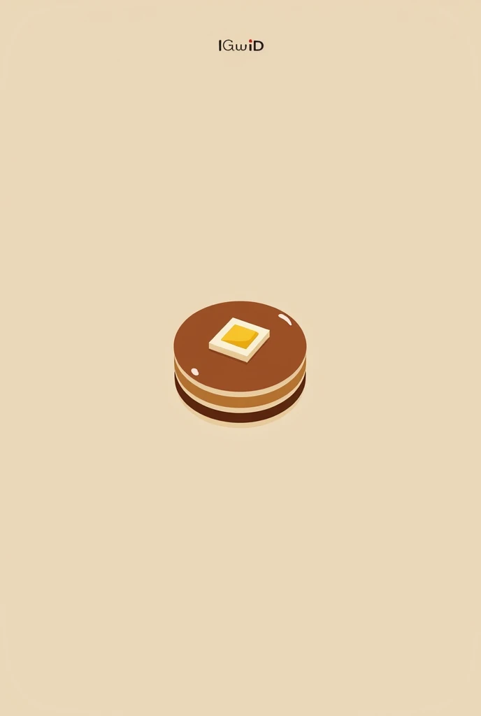 minimalist pancakes logo