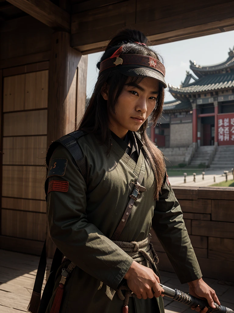 A soldier of the qin dynasty in the warring states period