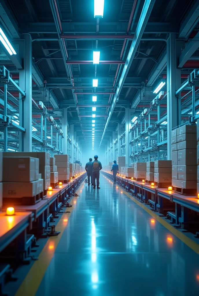 Create me a 1:2.39 image of Lean logistics