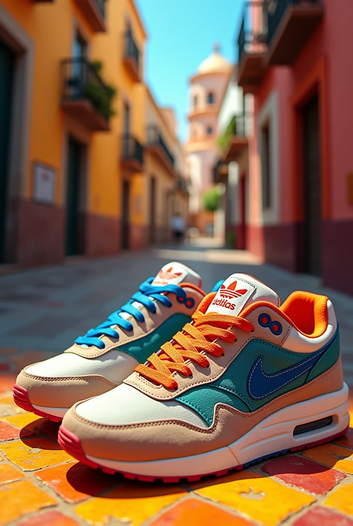 Spanish advertising of 15% discount on sneakers