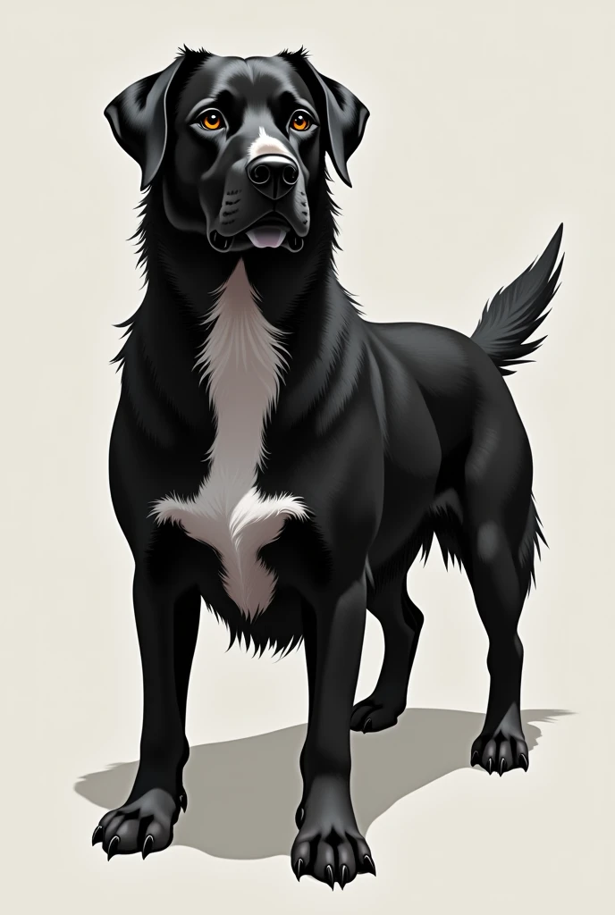 Un perro negro de tamaño mediano
Un perro maltes white pequeño
Un gato tricolor (?????, yellow, white)
Un gato totalmente negro
Un gato yellow con el pecho white
Un gato gris con el pecho white