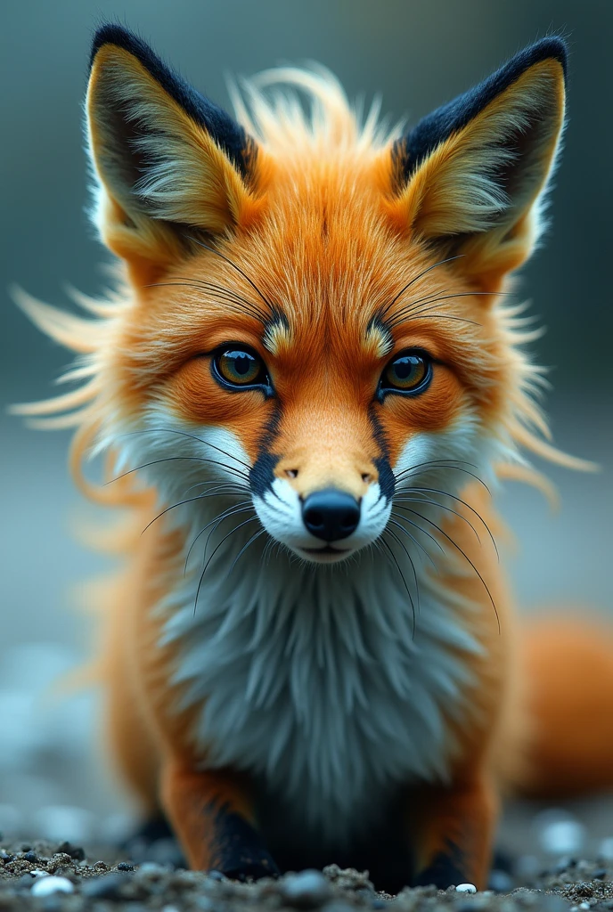 (best quality, masterpiece, ultra detailed, ultra high res, photorealistic, raw photo, absurdres, absolutely resolution), A fictional creature that combines a "seahorse" and a "fox": "Sea Fox"