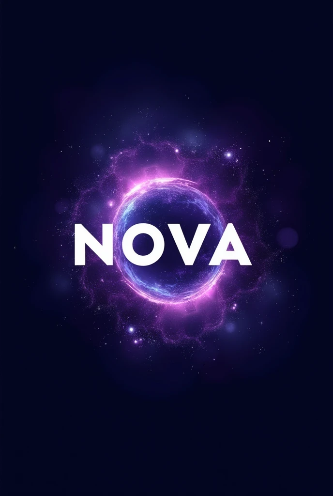 logo : NOVA
Violet et bleu dans le style de l'espace, galaxy