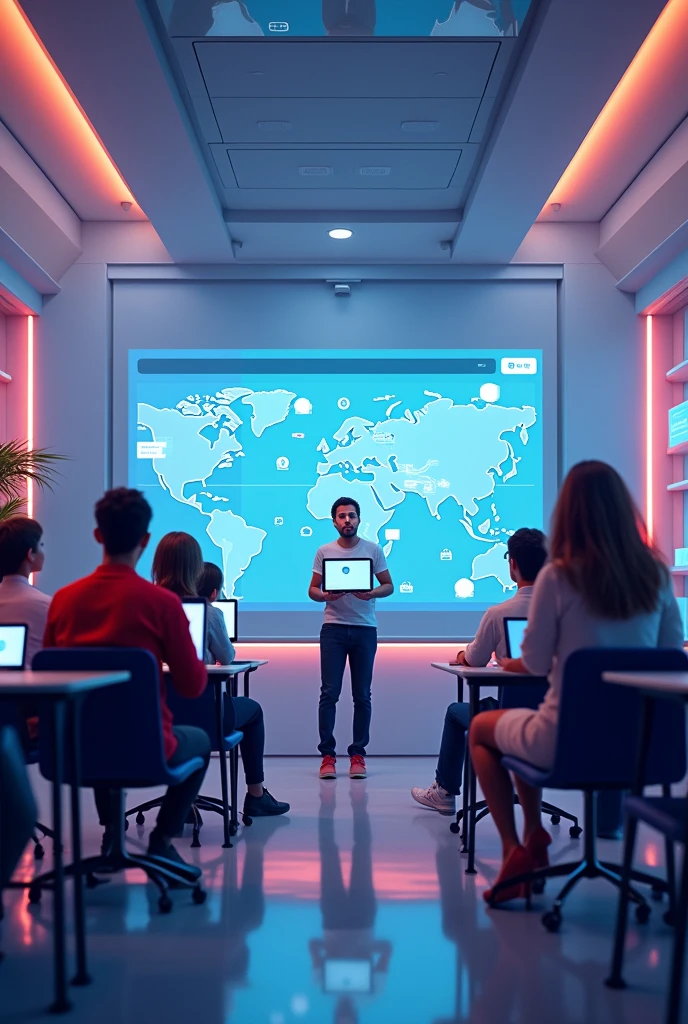 A Facebook image with the theme of virtual courses that attracts followers 