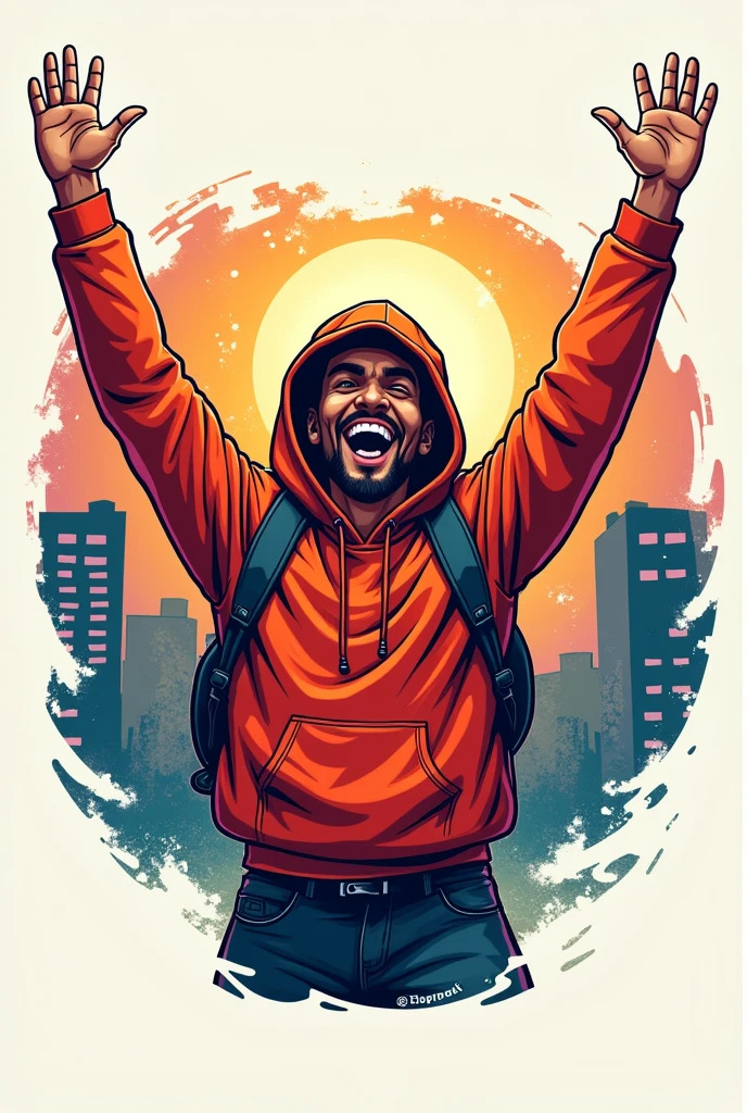 Logo of a Happy Customer for Buying , for an Instagram store that sells streetwear clothing like Nike, Corteiz etc