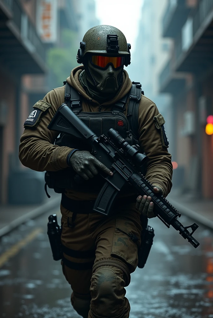 Commando in action