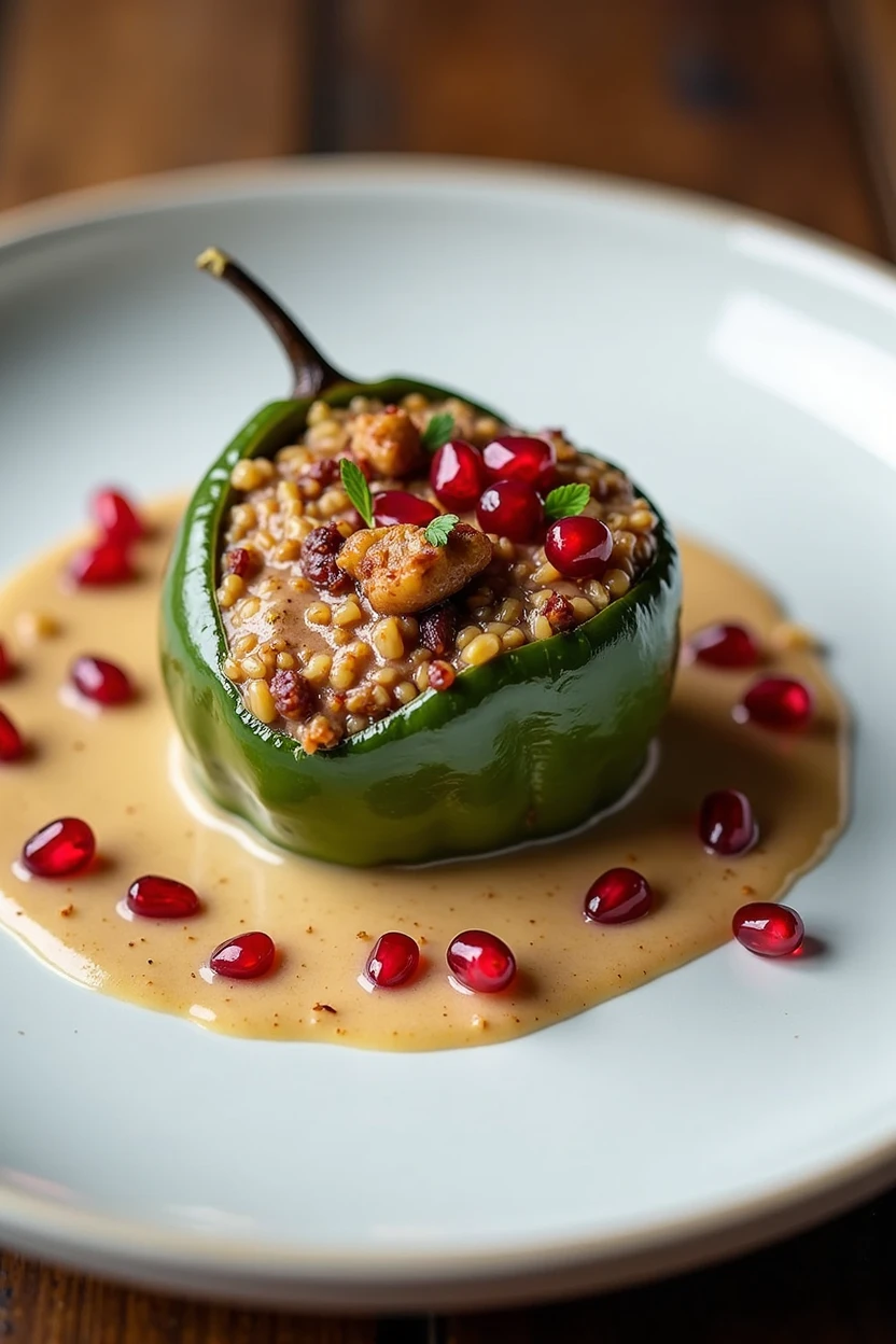 Chile enogada on a white plate