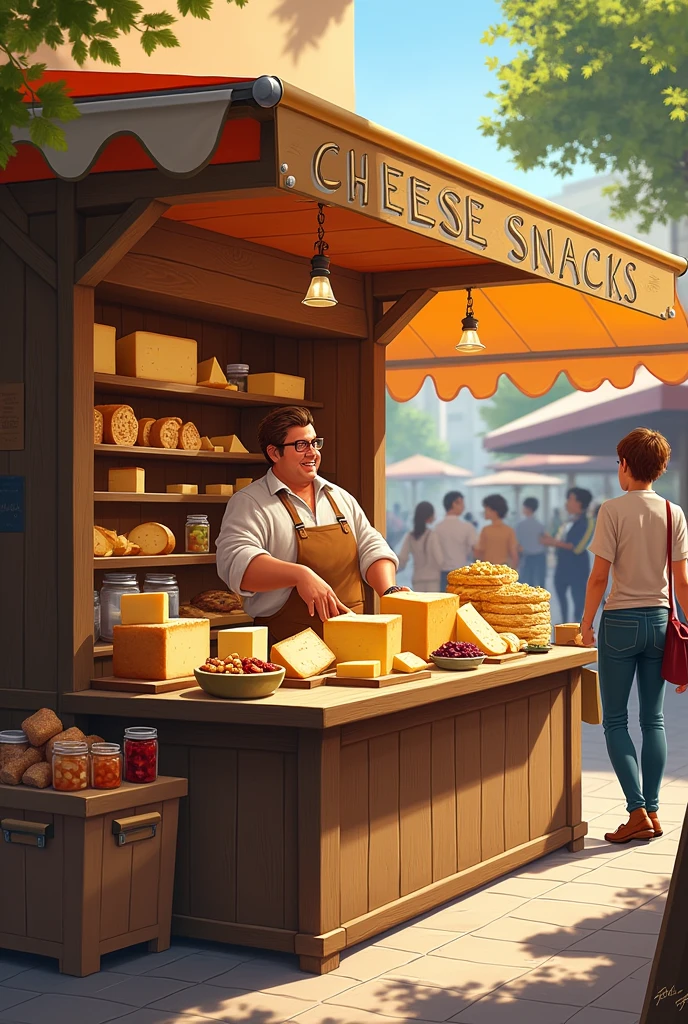 Cheese snack stand