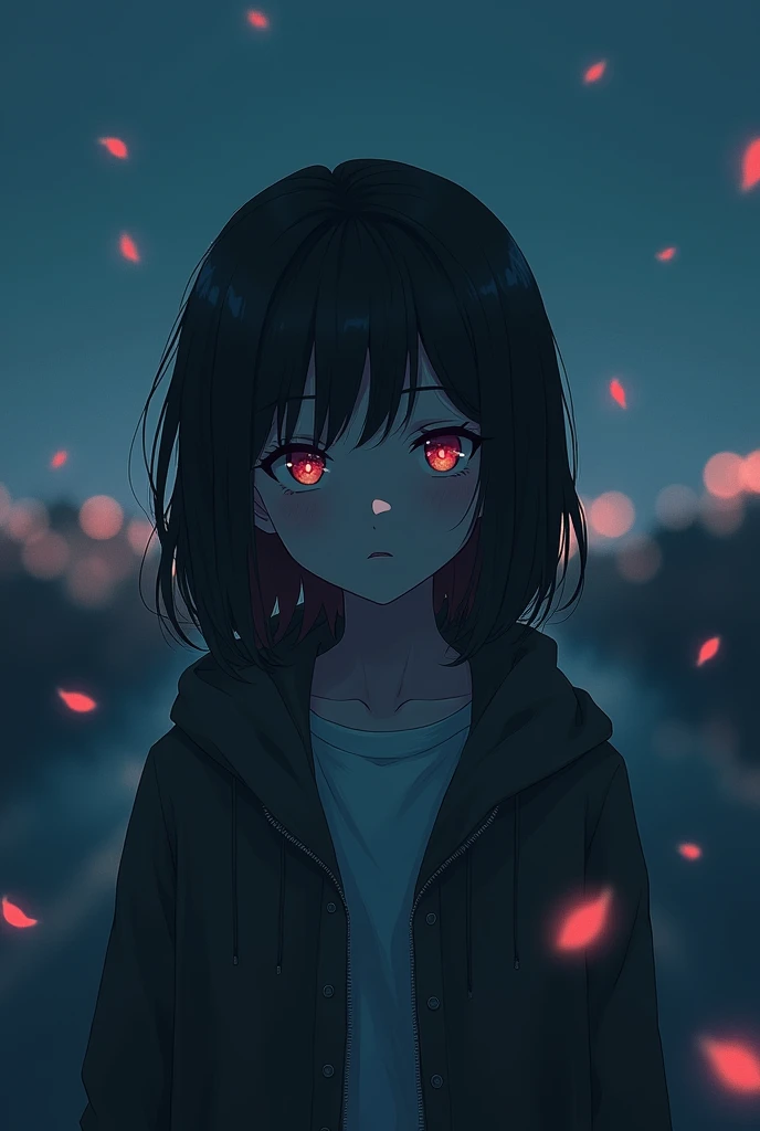 Generate a poster for a rap song the name of the song is "stay with me" it's an sad song. Make with Anime and write the Artist name(Sourav).