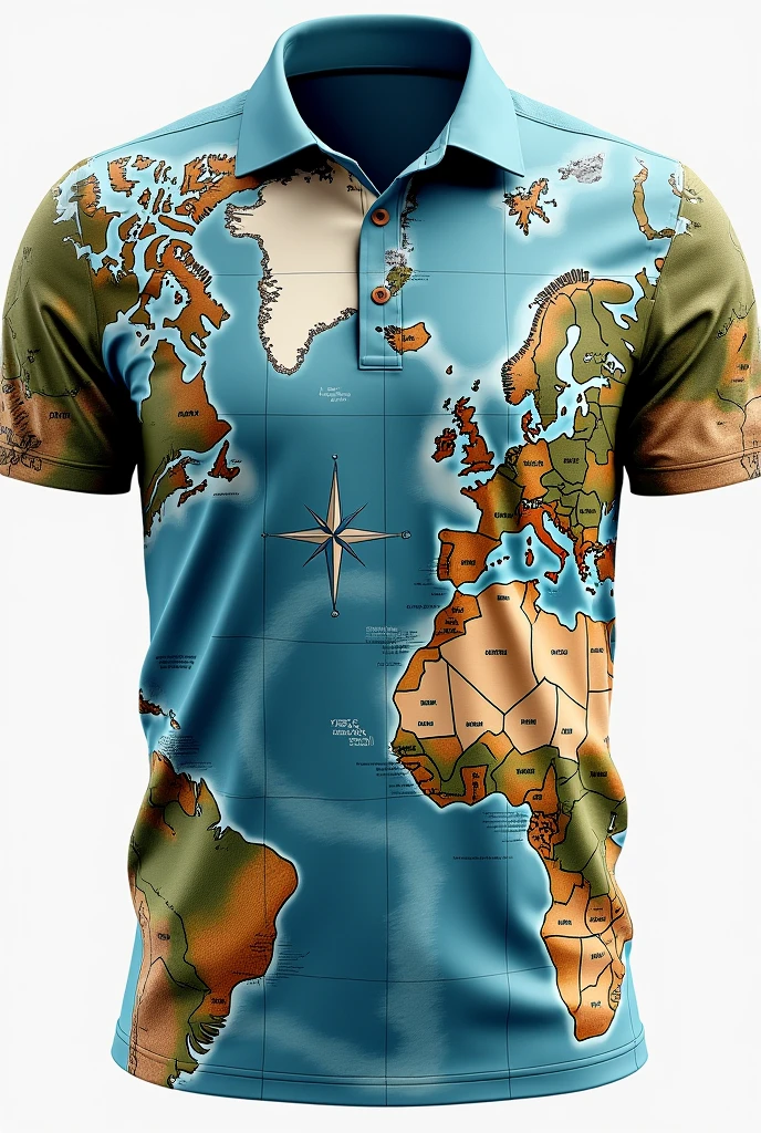 Create an image of a shirt for the Cartographic and Surveying Engineering course at the university