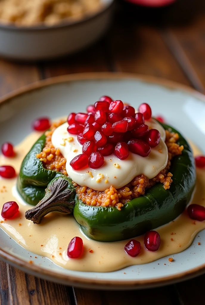 Large chili enogada served on a large plate