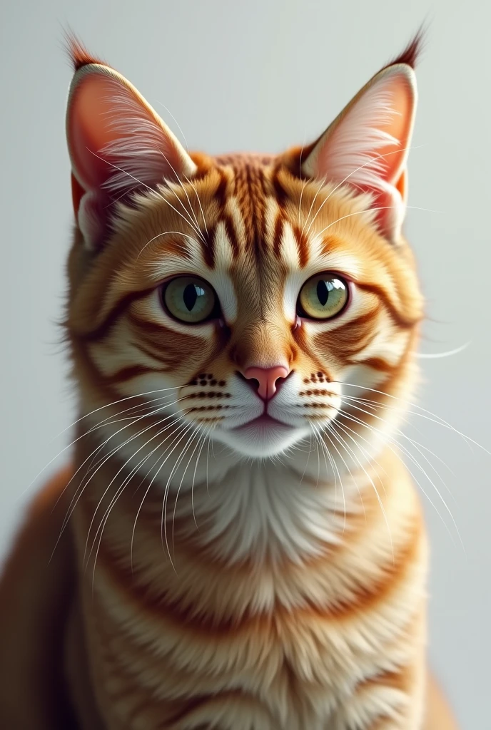 Hyperrealistic, realistic, cat, beautiful cat, portrait, solo 