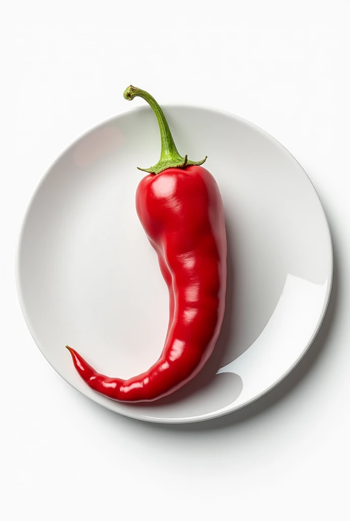 Large enogada chili served on a white round plate