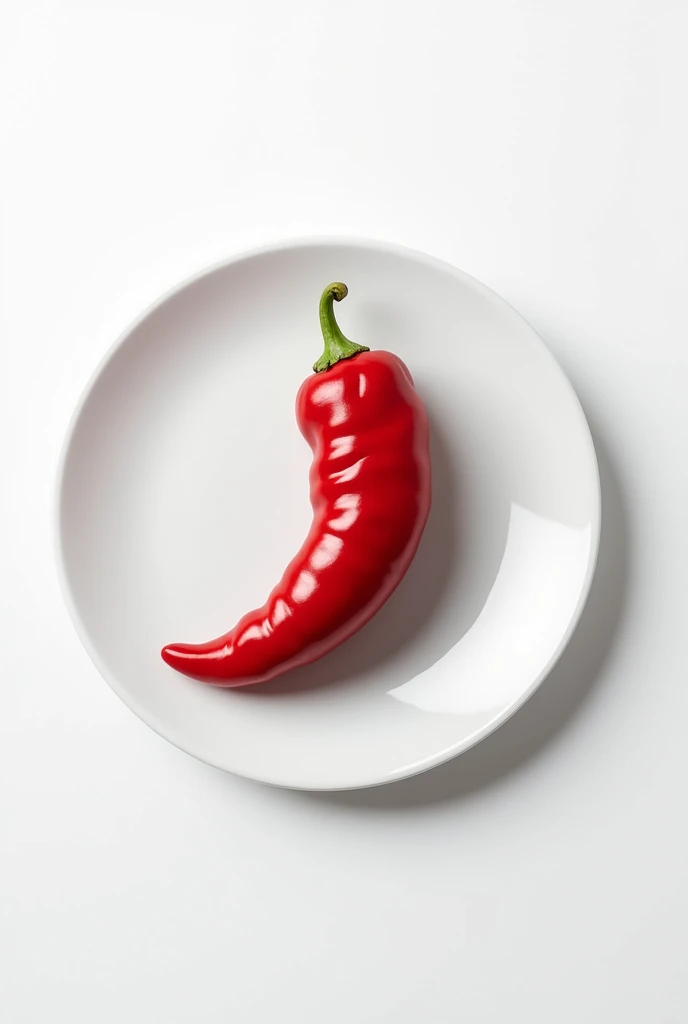 Large enogada chili served on a white round plate
