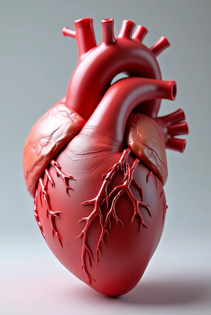 A very detailed and realistic human heart for 3D printing
