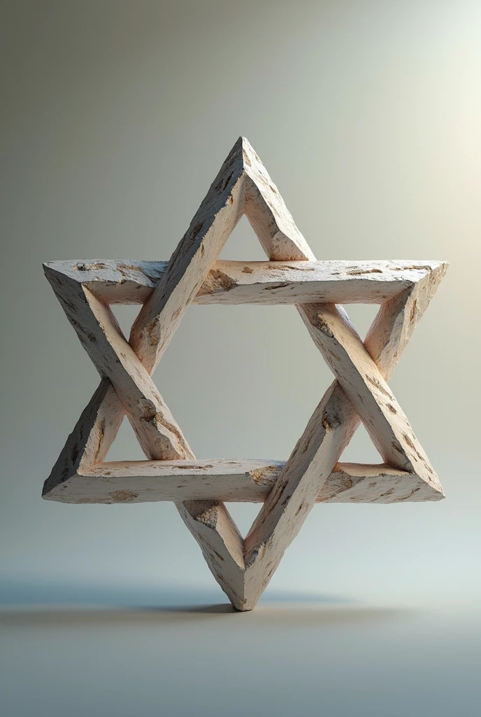 Merkabah symbol, two tetrahedrons one inside the other, sacred geometry 3D, with clean background