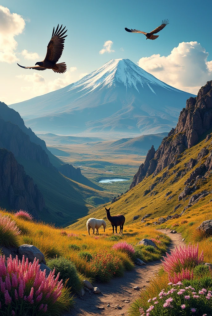 Give me a collage of the Cotopaxi National Park