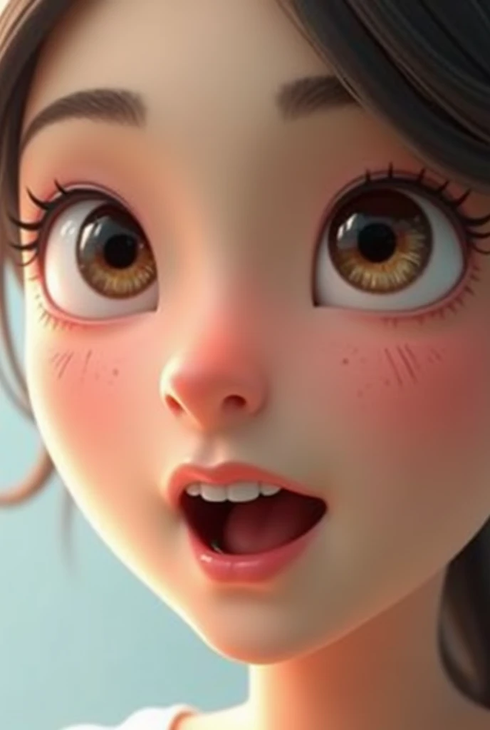 Draw an interested face 