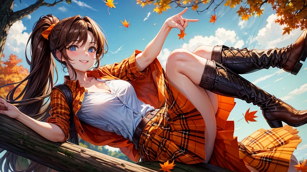 falling leaves