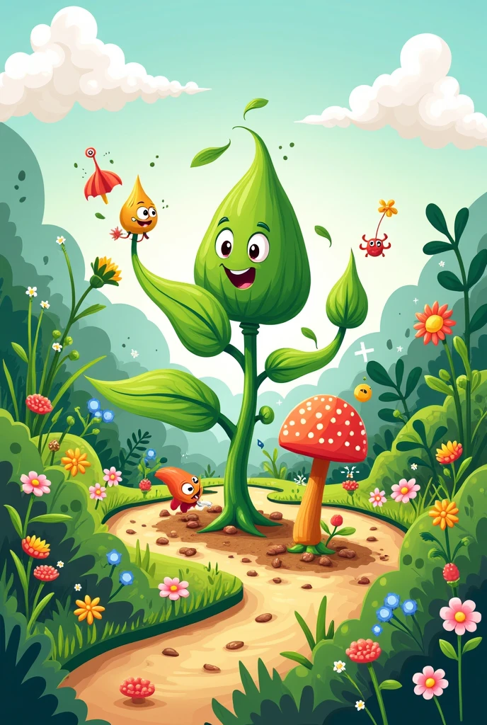 plant disease management, drawing for children
