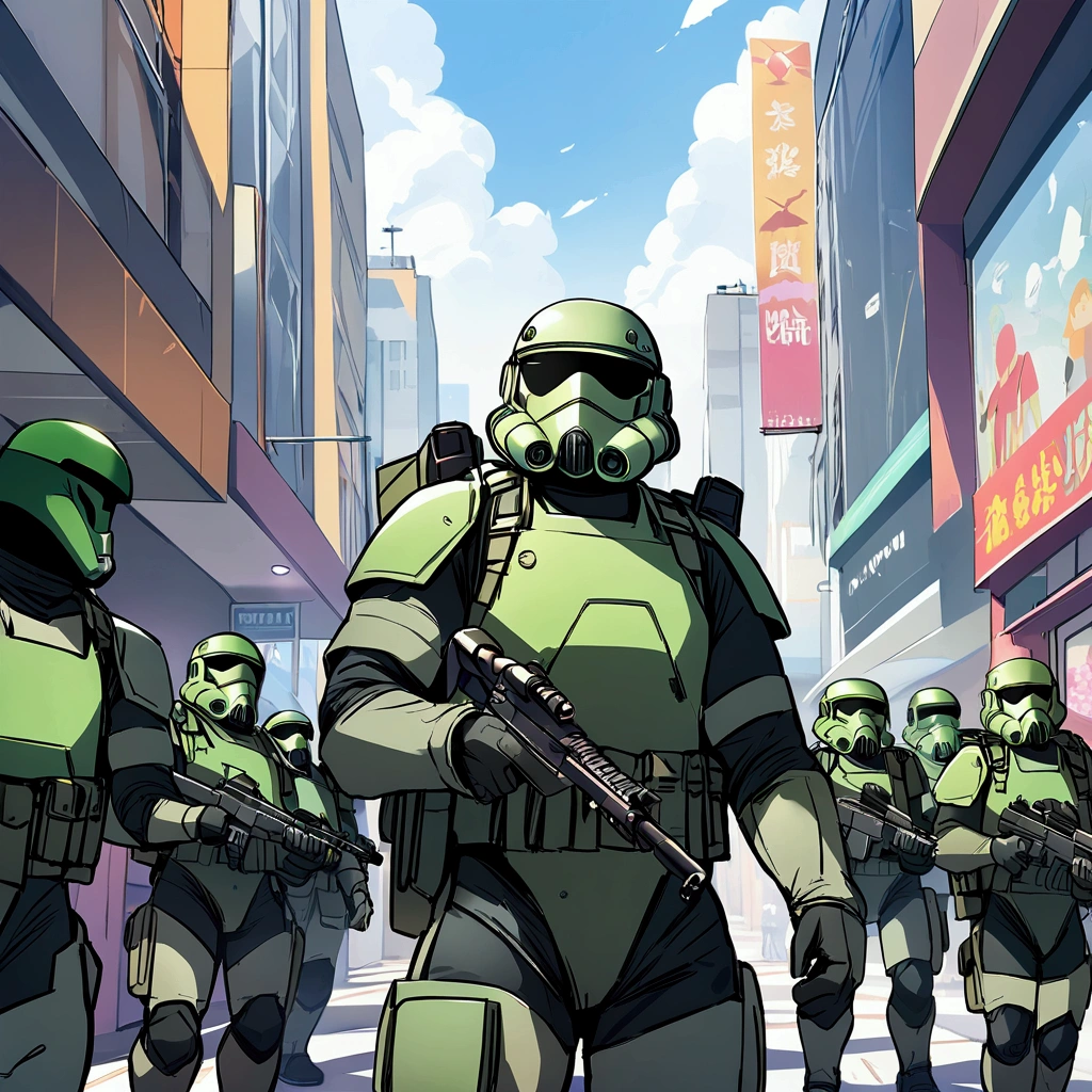 Special forces Storm troopers,urban, warzoneHigh Resolution, Anatomically Correct, Best Quality,