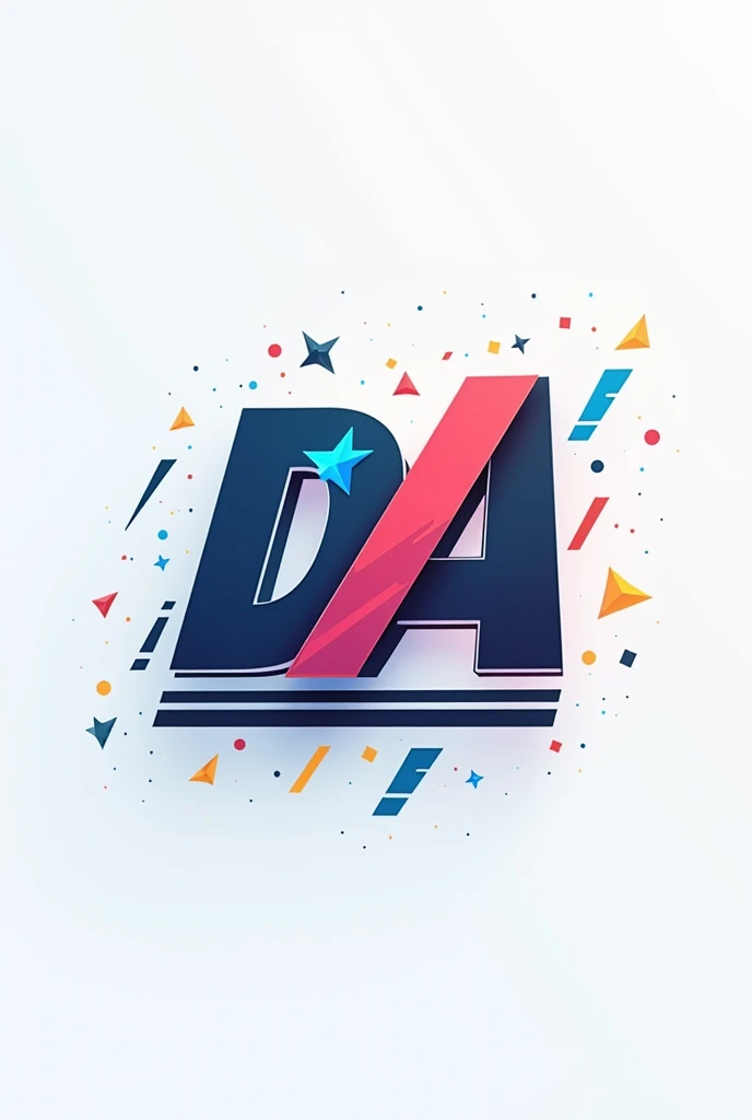 Make a logo with
DA Ad
written like this