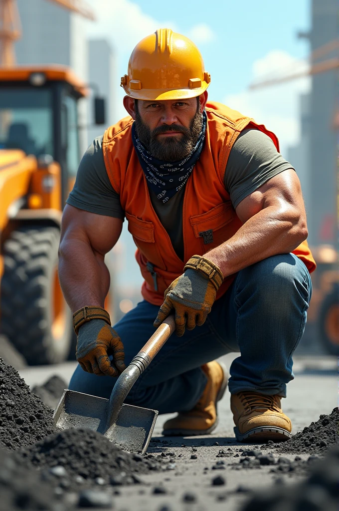 Road construction worker 