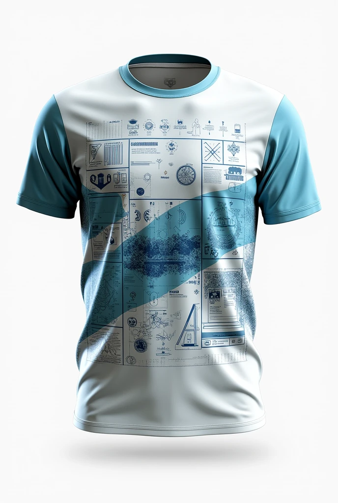 Create an image of a shirt for the Cartographic Engineering course at the university