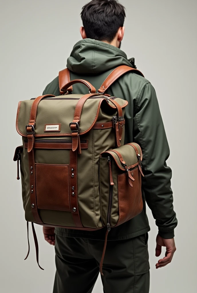 A travel bag that has a lot of space