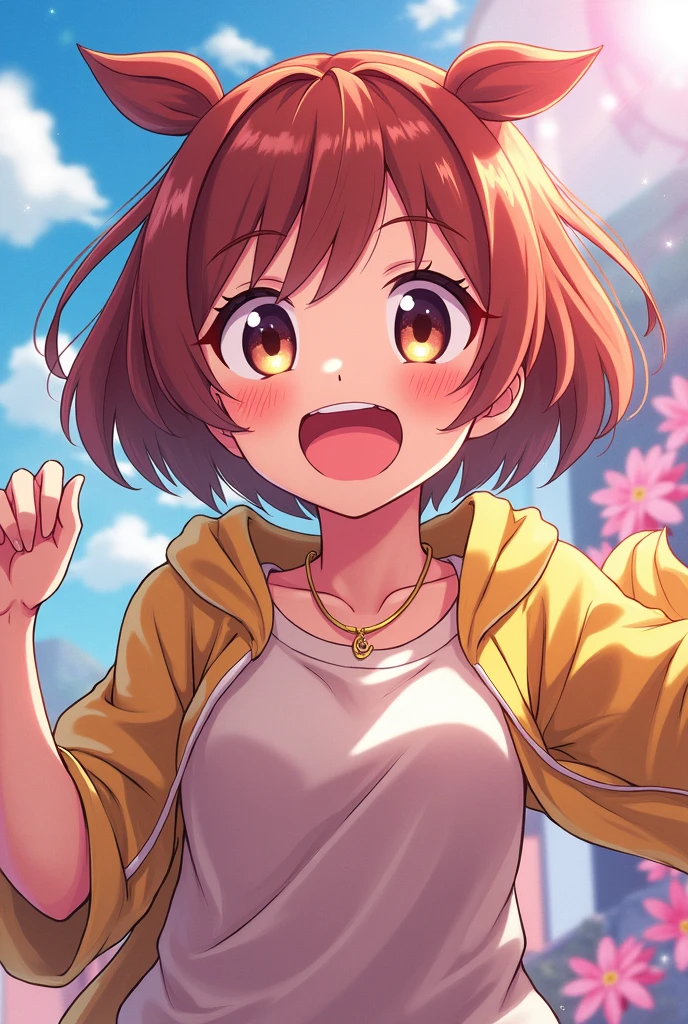 An excited waifu