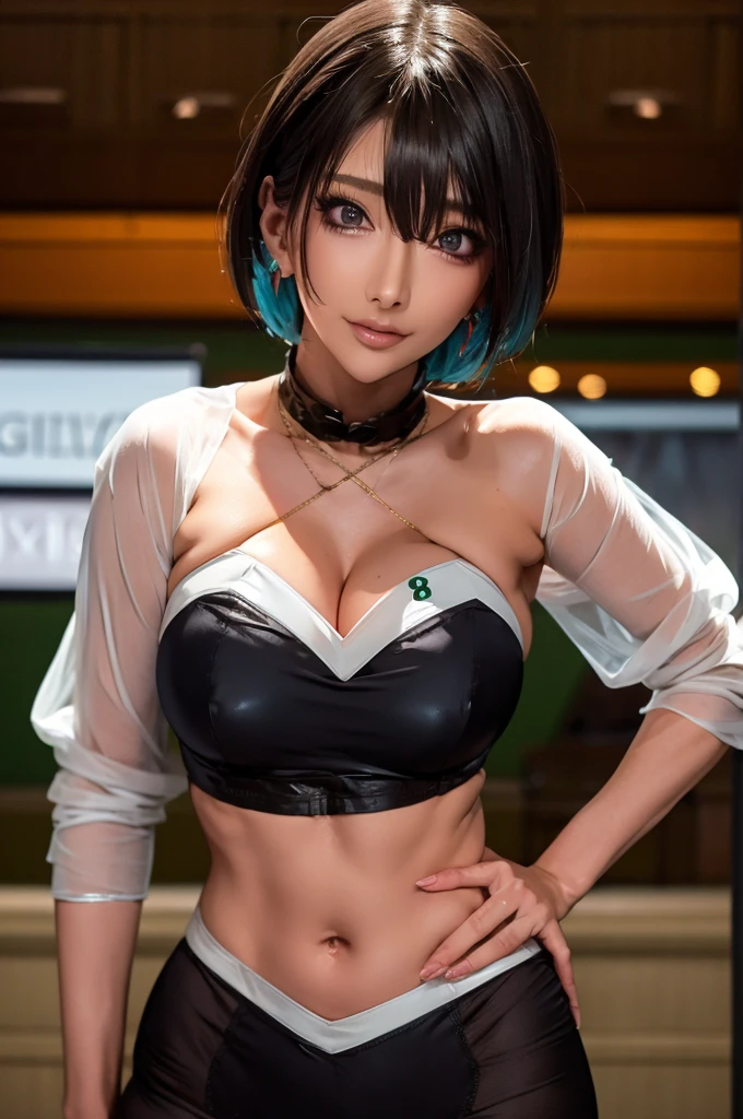 (Highest quality), Realistic, Gal,Sea of night,Sea of night辺,whole body,(((Big Breasts:1.2))),Sweat in the valley,Wet body,masterpiece,Accurate Human Anatomy,Realistic expression,,Become very clear,(short hair,Sharp bangs)Black panties,Fleshy crotch,(((Highest quality,Highest quality,8k images)))Blue Hair,Sexy pose,Evangelion Cosplay(Plug Suit)