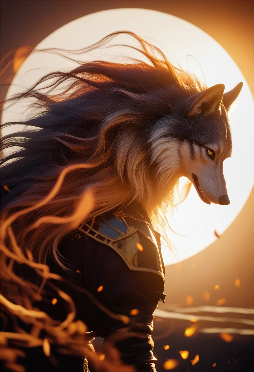 NSFW anime style, (beautiful ((wolf antho goddess of fire)), beautiful mane of fire, clothes with fire details, a beautiful action scene, hourglass body, sexy curvy, cinematic lighting, dramatic shadows, volumetric lighting, dynamic pose, hyper detailed, high quality, 8k, masterpiece)
