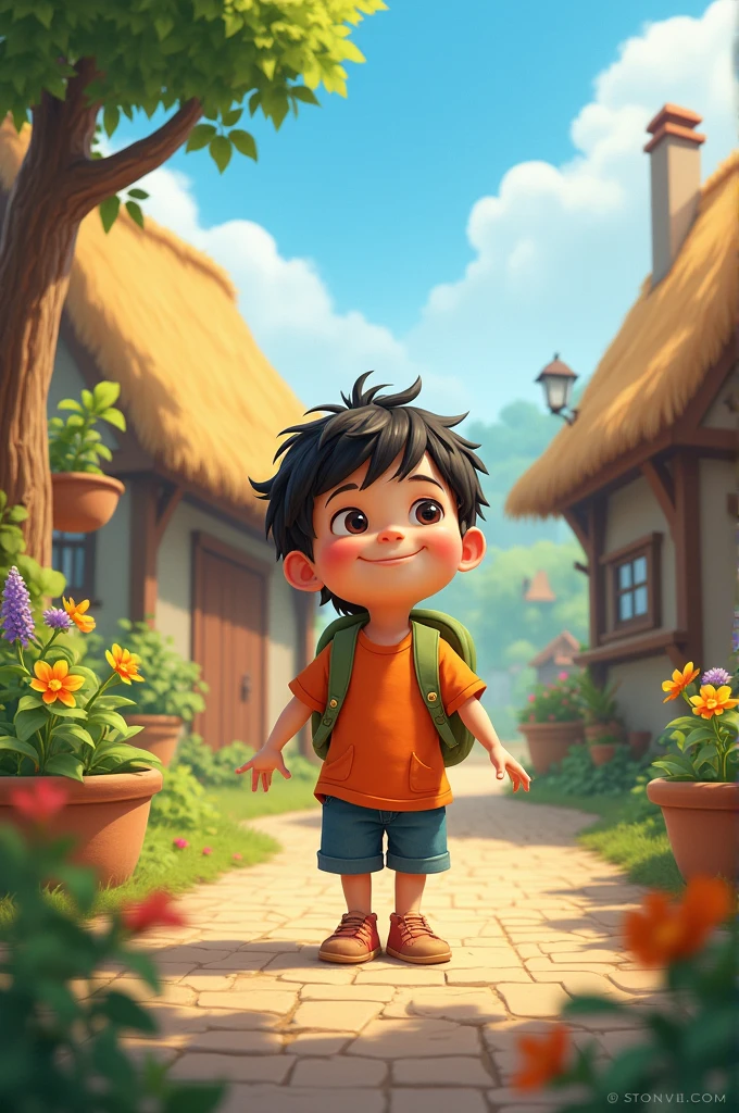 There lived a boy named Muja is in a village. He was very playful and mischievous, but clean at heart and helpful