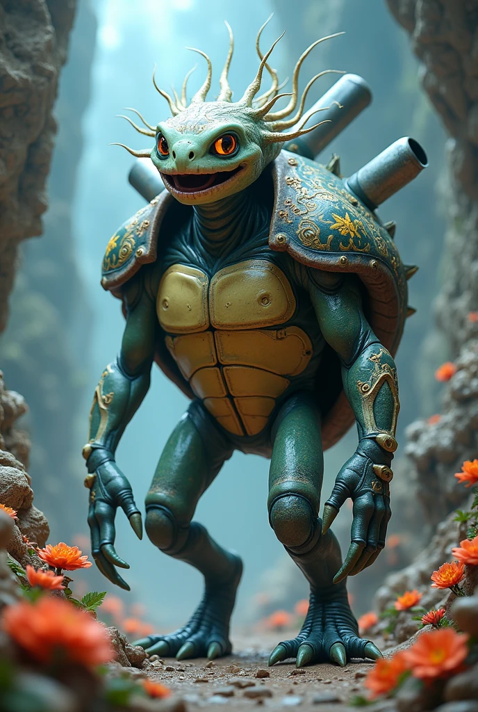 Alienx and blastoise fusion