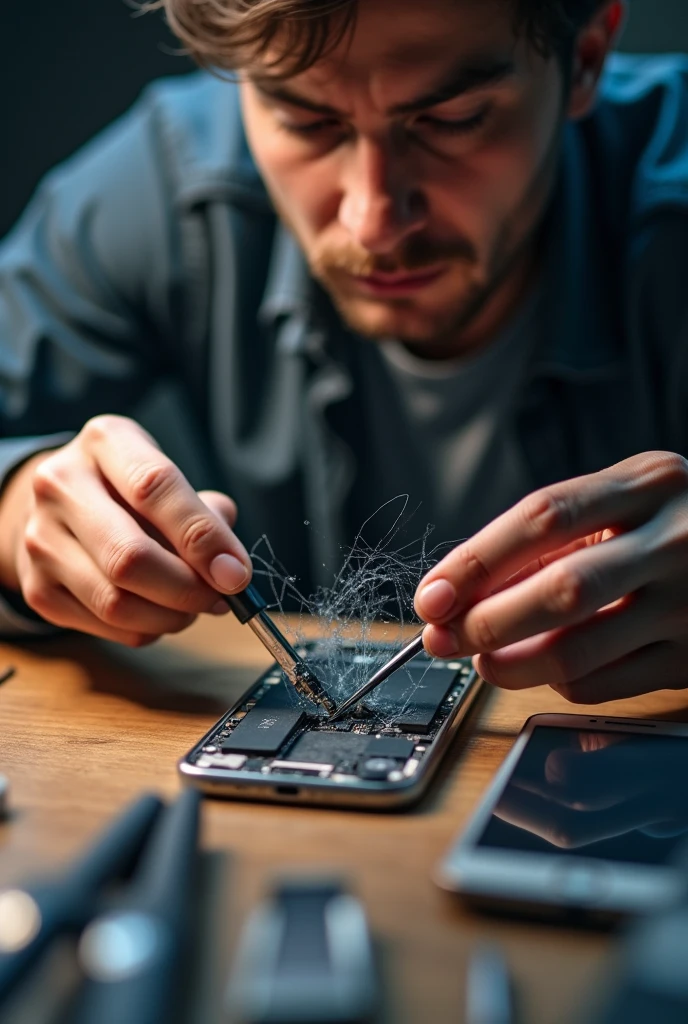 Replacing the broken cell phone screen