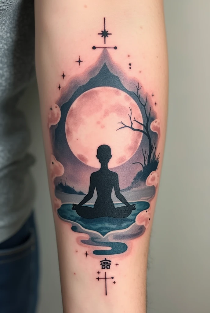 Creat a tattoo idea by using Peace of mind
