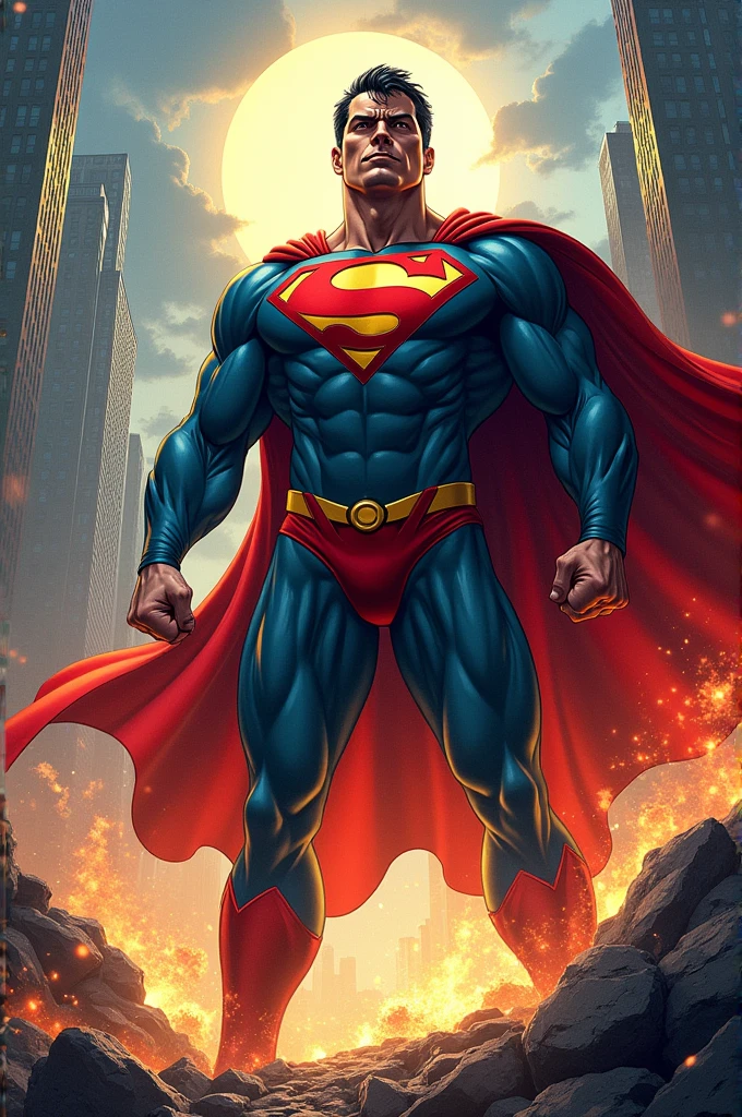 create an image of a superhero comic book cover