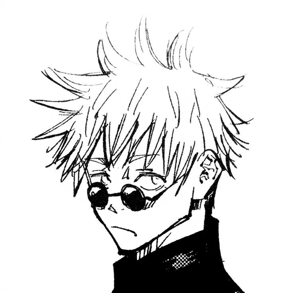 Personagem satoro gojo emote para twitch