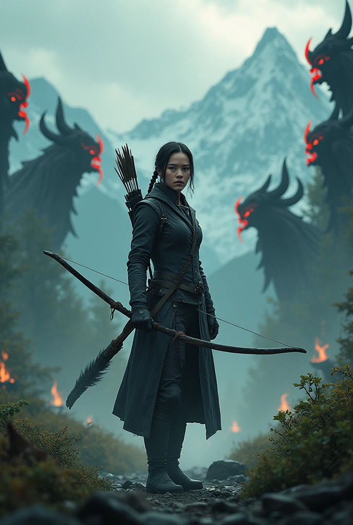 Katniss Everdeen en el mundo de Demon slayer