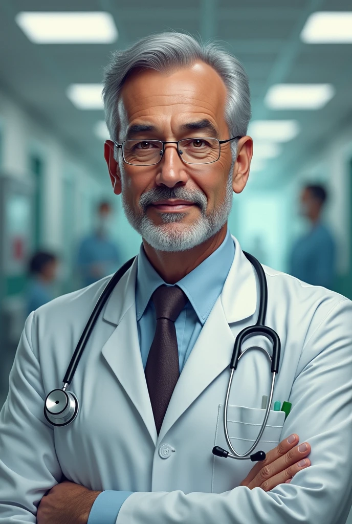Doctor Mudar at the hospital