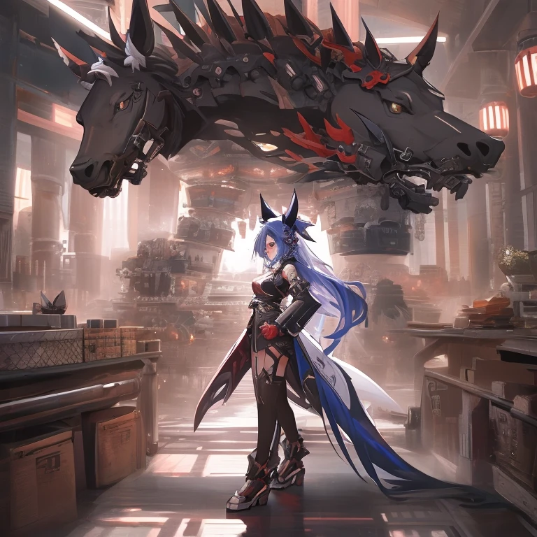animal illustrations,mixed species,different kinds of animals,various species,diverse animals,digimon evolution,Ultimate Evolution,perfect body,ultimate body,horse,There is personification,digimon evolution,Ultimate Evolution,perfect body,ultimate body,UFO,There is a horse,There is personification animation comprehensive,Multiple animal races,Fully anthropomorphic(Beast ears and tail),Lots of beauties,Many dancers,Lots of beauties A group of anime girls with big breasts, Azure Lane style, Anime cover, Characters in Azur route, Achgau, Onmyoji, From《Azur route》video game, Oppein, Edge, fleet collection style, Oppein cyberpunk, Fleet Assemble Arcade, biomechanical Oppein, Edge anime style