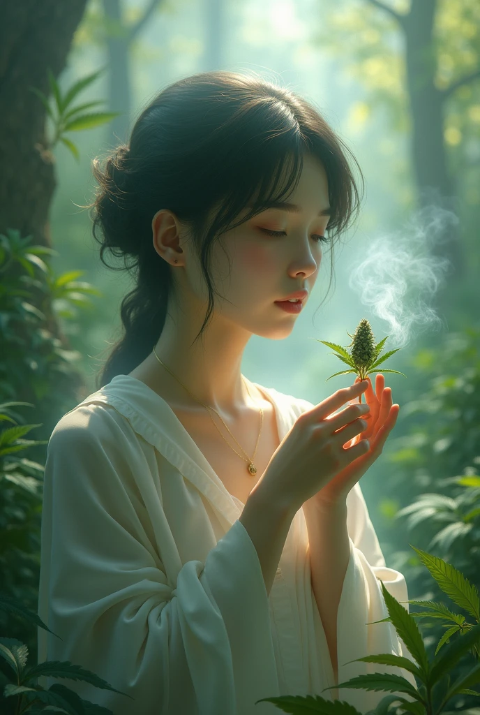Smoking Korean marijuana